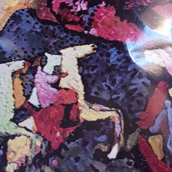 Kandinsky Vintage 1988 Expressionist Lithograph Blue Mountain Printed in Canada - Picture 6 of 9